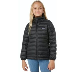 Patagonia Girls' Black Down Sweater Puffer Jacket